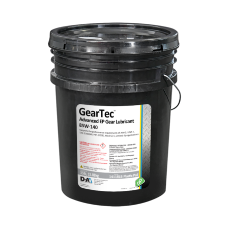 D-A LUBRICANT CO D-A GearTec Gear Oil SAE 85W140 - 35 Lb Plastic Pail 14118LB